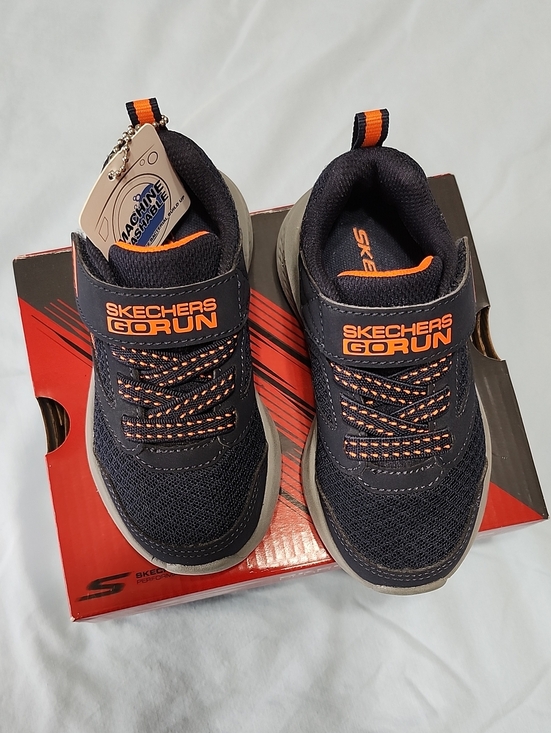 Skechers Other - SKECHERS Go Run Kids Performance Sneakers, Navy/Orange - Size 7 Toddlers